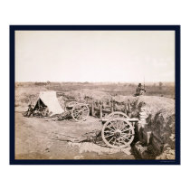 Confederate Fort near Atlanta, GA 1862 posters