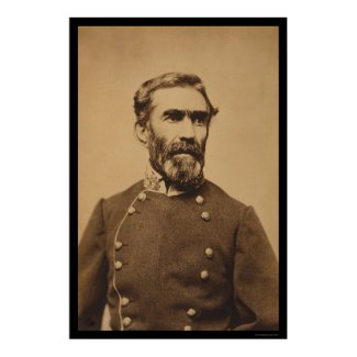 Confederate General Braxton Bragg 1862 Print