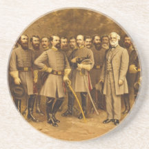 Confederate General Robert E. Lee and his Generals Coasters