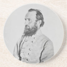 Confederate General Thomas J Stonewall Jackson Coasters