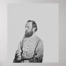 Confederate General Thomas J Stonewall Jackson Print