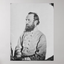 Confederate General Thomas J Stonewall Jackson Print