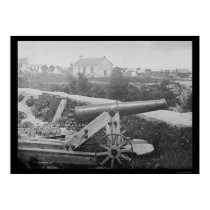 Confederate Naval Gun in Yorktown, VA 1862 posters