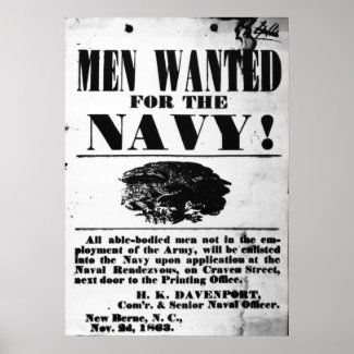 Confederate Naval Recruiting print