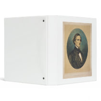 Confederate States President Jefferson Davis 3 Ring Binders