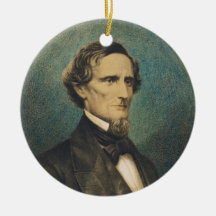 Confederate States President Jefferson Davis Christmas Tree Ornament