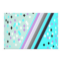 Confeti y líneas abstractos impresion de lienzo