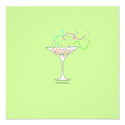 Confetti Bachelorette Party Invitation