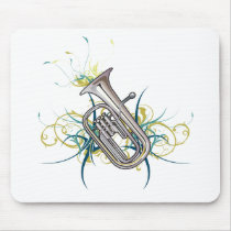 Confetti Baritone mousepads by marchingbandstuff Confetti Baritone mousepads
