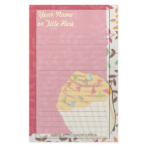 Confetti Cupcake Stationary stationery by Customizables Confetti Cupcake Stationary stationery