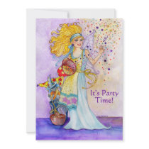 Confetti Fairy Birthday Party Invitation