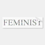Confetti Feminist.jpg Bumper Sticker