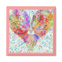Confetti Heart Magnet by lillianhibiscus Confetti Heart Magnet