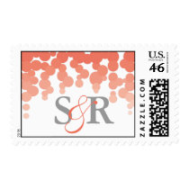 Confetti Monogram Wedding Postage
