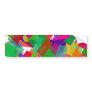 Confetti Multicolor Bumper Sticker