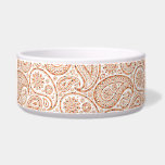 Confetti Paisley Pattern Dog Bowl