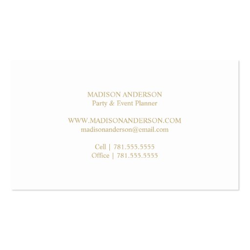 Confetti Party | Business Cards (back side)