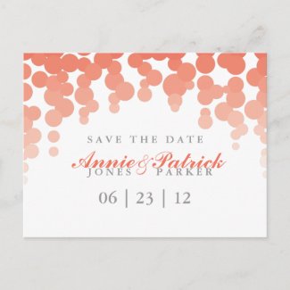 Confetti Save the Date Postcard