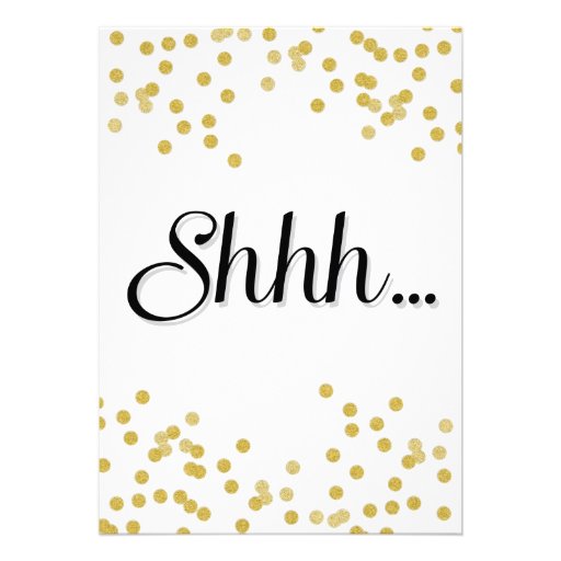 Confetti Surprise Party Invitation