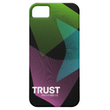 Confianza - diseño de neón - caso del iPhone 5 de  iPhone 5 Funda