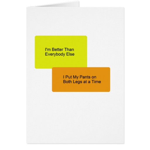 Confidence Greeting Card