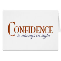 Confidence In Style cards