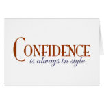 Confidence In Style Greeting Card