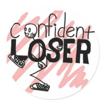 Confident Loser Logo stickers by confidentloser Confident Loser Logo stickers