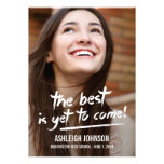 Confident Stroke Graduation Invitation Chalkboard at Zazzle