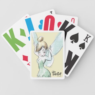 Confident Tinker Bell Bicycle Playing Cards