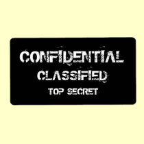 CONFIDENTIAL CLASSIFIED TOP SECRET LABELS labels