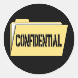 Confidential Folder With Paper Sticker