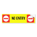 Confidential Top Secret Warning No Entry Sticker Bumper Sticker