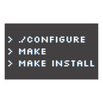 configure && make && make install rectangle sticker