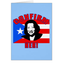 Confirm Her with Puerto Rico Flag Products cards by Scarebaby Confirm Her with Puerto Rico Flag Products cards