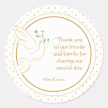 Confirmation | Baptism Favor Sticker