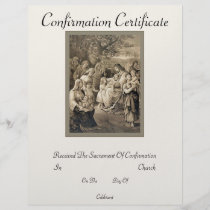 Confirmation Certificate flyers