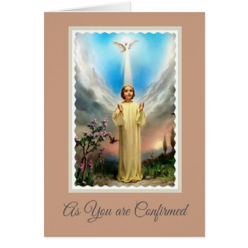 confirmation holy spirit christ child jesus card zazzle customized christmas sweaters