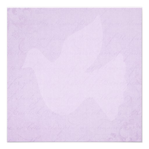 Confirmation Holy Spirit Dove and Cross Lilac Personalized Invites