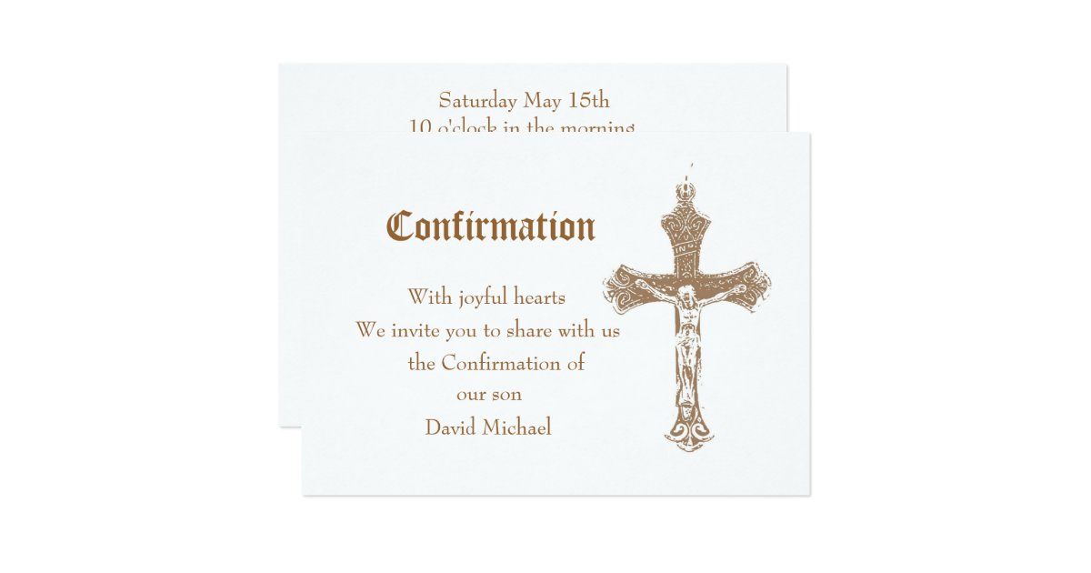 Confirmation Invitation Zazzle