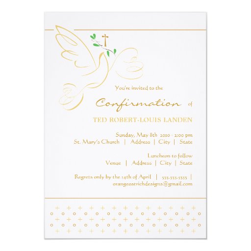 Confirmation Invitation Zazzle