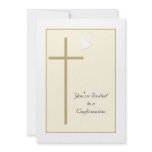 Confirmation Invitation -- Cross and Dove