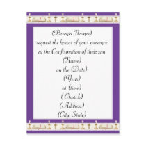 Confirmation Invitation postcards by christiandesigns Confirmation Invitation postcards