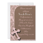 CONFIRMATION  Invitations PINK DAMASK For GIRLS