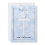 Confirmation Invite - Dove & Cross on Blue Invite Confirmation Invite - Dove & Cross on Blue Invite