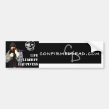 Confirmed dead copy, cd-logo bumper stickers
