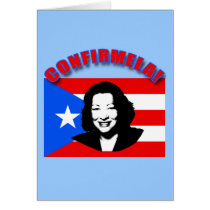 CONFIRMELA Con Bandera de Puerto Rico cards by Scarebaby CONFIRMELA Con Bandera de Puerto Rico cards