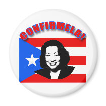 CONFIRMELA Con Bandera de Puerto Rico magnets