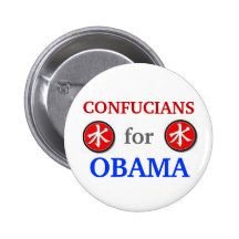 Confucians for Obama 2012 button