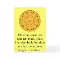 Confucius Quote  -  wearable wisdom Card